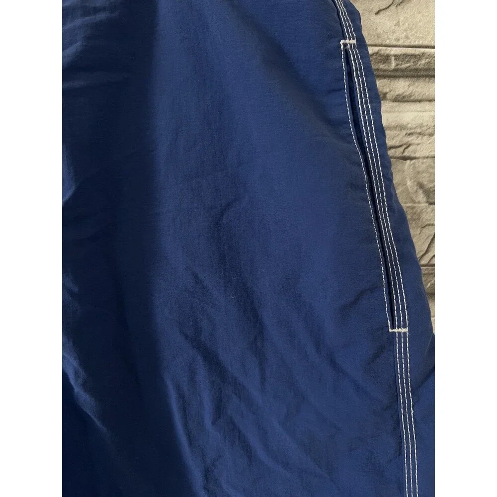 Vintage Mens Ralph Lauren Polo Swim Suit Trunks XL Blue Board Beach Velcro Short